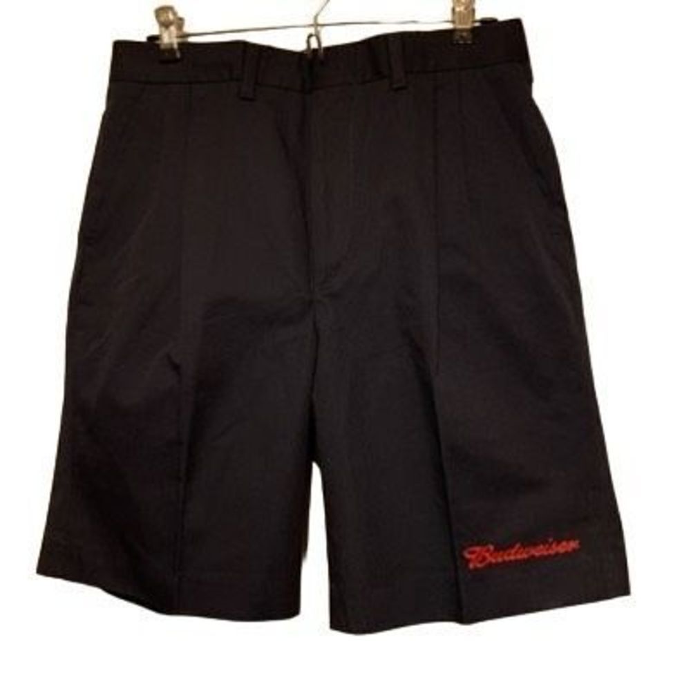 Vintage Riverside Size 29 Budweiser Blue Pleated Uniform Shorts *New-2nds*